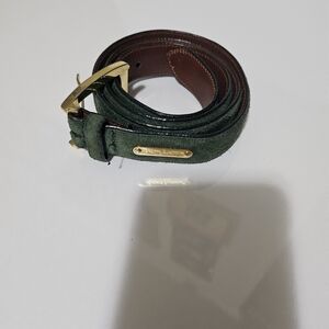 Ralph Lauren Green Leather Suede Women's Belt